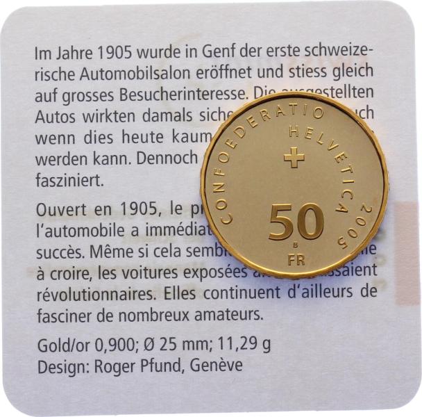 50 Franken 2005 Autosalon Genf